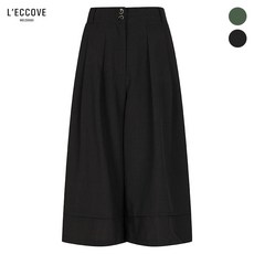 레코브 (레코브) 뒷밴딩 투턱 와이드 큐롯 팬츠(LU61B8PT535X)