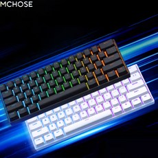 [cy] MCHOSE Ace 60/Ace 60 PRO 마그네틱축 기계식 게이밍 키보드 Ace 68 유선버전 60%배열 1600만색RGB 시즌신상, Ace68성능버전블랙-빙옥자축
