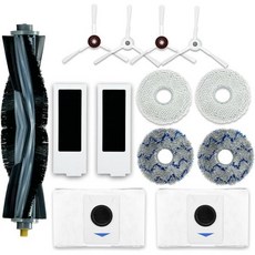 에코백스 디봇 X2 옴니 물걸레 로봇청소기 ECOVACS T20 옴니PROMAX ProMax Plus 로봇 청소기용 이탈랜드 교체 부품 액세서리 메인 브러시 1개 사이드 4개 필터