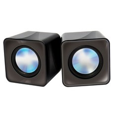 CJ+디지클럽 QNIX QS-1000U 블랙 스테레오 스피커_S/N:6E+3E563A ; 스피커 스테레오 2채널 탁상용 CJN2456
