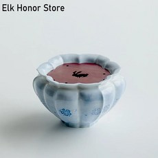 순수한 손으로 그린 안개 푸른 벚꽃 선 창조적인 꽃 입 세라믹, 1.Cherry Blossom, 1개