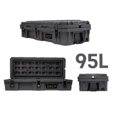  DDCP 캠핑 카고박스 루프박스 미군박스 오버랜딩 적재함 케이스 95L, 카키(KHAKI), 95L(고정홀드 설치형), 1개 