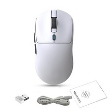 T68W 게임 3모드 마우스 7버튼 프로그래밍 12000dpi 경량 마우스 가능 노트북, 없음, 1) White