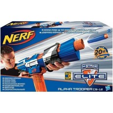 독일직수입 NERF A3698E25 NER 엘리트 알파 트루퍼 CS12 핑크, 단일옵션