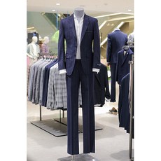 본 AK수원점 본BON 18F/W 네이비 이태리 수입원단 구아벨로 스트라이프 정장BN8WJA060 NY