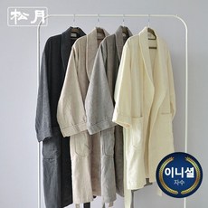 [송월타올] 이니셜 프리미엄 호텔목욕가운, 크림아이보리/S, 상세설명 참조