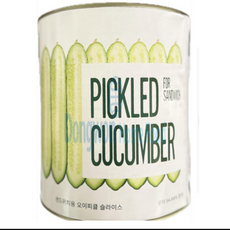 샌드위치용오이피클 제이쿱 슬라이스 3.1KG, 1개