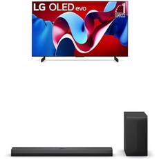 LG 42인치 클래스 OLED evo C4 시리즈 스마트 TV 4K 프로세서 평면 화면Alexa 원격 AI 탑재PUA 2024