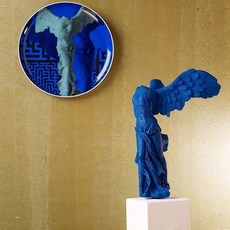 인테리어 석고장식 그리스 수입 소피아 승리의 여신 도토 석고 조각 예술 장식 고전 인물, 02 트럼펫 그린