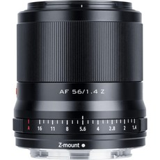 VILTROX AF 56mm F1.4 STM AF F1.4 Z5Z50Z6Z6IIZ7Z7IIZFC APS-C 단초점 렌즈 니콘 Z마운트용, 상세페이지 참조, 1개