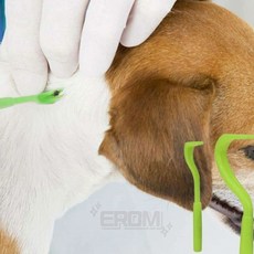 EROM 제거 핀셋 집게 야외 산책, 진드기핀셋-2p, 진드기핀셋-2p
