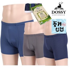 DOSSY 도시 남성 3매 풍기인견 스트라이프 드로즈 팬티 705