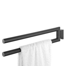 [독일] 975237 Tiger Bold Double Arm Towel Rail Stainless Steel Matt Black, 단일상품