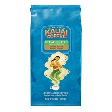 KAUAI COFFEE 하와이안 그라운드 커피 코코넛 캐러멜 크런치 맛 10온스 139688, Decaf 미디엄 로스트, 24 Ounce (Pack of 1), 1개