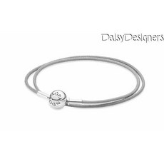 [해외]여자명품판도라팔찌 Authentic PANDORA Silver DOUBLE GRAY ESSENCE Bracelet Small D1 RETIRED