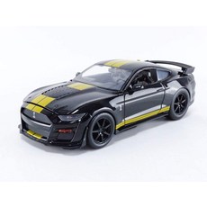 Jada Toys Bigtime Muscle 1:24 2020 포드 머스탱 쉘비 GT500 다이캐스트 자동차 블랙 골드 및 용, 한개옵션0, 1개