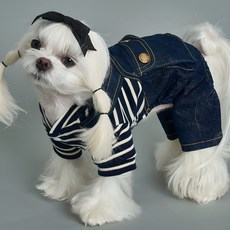 Dog-i 犬用吊帶休閒衣服, 海軍藍
