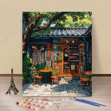 DIY 명화그리기 유화 그림 그리기 아크릴화 30*40cm, 01타입, 1개 01타입, 1개