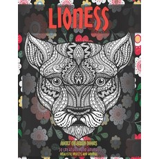 Adult Coloring Books Realistic Insects and Animal - 50 Creatures and Animal - Lioness Paperback, Independently Published, English, 9798702004105