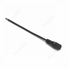 5-100pcs DC 전원 피그 테일 케이블 12V 구리 와이어 5.5x2.1mm 남성 여성 커넥터 LED 드라이버 DVR Rearview Moniter 전원 공급 장치, 05 female black_05 50pcs