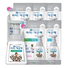 아이깨끗해 핸드워시 키친 250ml용기x1개+200ml리필x5개