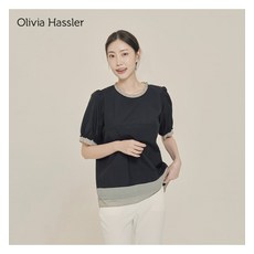 올리비아하슬러 프릴포인트 스트링 블라우스_OHCMBL201 OHCMBL201