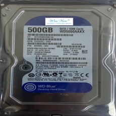 데스크톱 3.5 WD5000AAKX 500G 7200 SATA3, 1개 - wd5000aakx