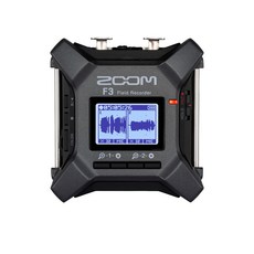 ZOOM 줌 필드 레코더 2채널 입력 32bit 플로트 녹음 2022년 발매 F3 블랙