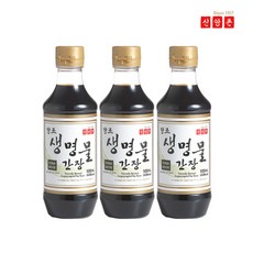 [신앙촌] 양조간장 기획팩 3호 (생명물간장 500mLx3), 500ml, 3개