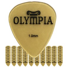 Olympia ULTEX STANDARD 울텍스 물방울 일렉기타피크 1.0mm 50개, 단품