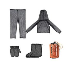 야외 낚시 셔츠 탐험 스포츠 메쉬 모기 방지 슈트 곤충 벌 물림 의류, L/ XL, 1개