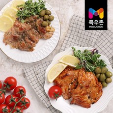 [목우촌]오븐그릴 닭다리살 스테이크매콤한맛×3봉+허니허브맛 ×3봉(총720g), 단품
