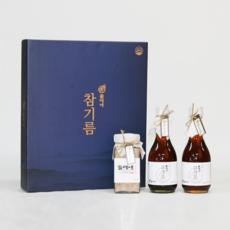 들메내 1호 (국산 참기름 300ml 2병 국산 볶음통깨 130g 1병)