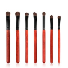 FLD 7Pcs Pure Horse Hair Eye Makeup Brushes Set with Bag Eyeshadow Noseshadow Smudge [A00028594], 1개