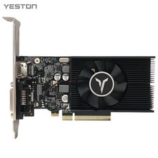 YESTON GT1030 4G D4 LP 그래픽 카드 64bit DDR4 메모리 1152-1380MHz/2100MHz 주파수 HD + DVI-D 포트 게임 비디오 GPU, 01 GT1030-4G D4 LP