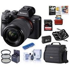Sony Alpha a7III Full-Frame 4K UHD Mirrorless Digital Camera with 28-70mm Lens Bundle with Camera B, One Color_One Size, 상세 설명 참조0, 상세 설명 참조0