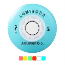 JEERKOOL 원래 SEBA 빛나는 LED 플래시 인라인 스케이트 바퀴 LED 조명 슬라이딩 롤러 85A Slalom 슬라이딩 Patines 타이어 LZ90|플래싱 롤러|, 1개, Red 80 mm 8 pcs
