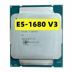제온 E5-1680V3 CPU 프로세서 3.20GHz 20M 8 코어 22NM LGA2011-3 140W E5 1680V3 E5 1680 V3, 한개옵션0