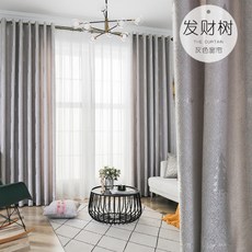 로만셰이드 2020유행 커튼 거실 완제품 로마봉 소리차단 패키지 손잠이포함 참신한 용걸이식 장식품 비밀, C24-크리스마스트리--그레이 천