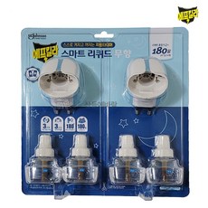 에프킬라 리퀴드 훈증기 ( 본체1개+리필2개 / 본체2개+리필4개 옵션 ) 무향 전자모기향, 무향 리퀴드 (훈증기1개+리필2개)