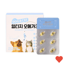 애견 식품 & 알티지 오메가3 300mg 60캡슐, 1개, 60정