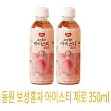 동원 보성홍차 아이스티 제로 복숭아, 3개, 350ml