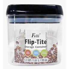 Felli Flip-Tite 보관 용기 1.1 QT \/ 335.5 g