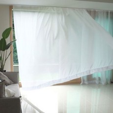 NESSHOME[네스홈] [1300k] Blanc Seamless 3M 초장폭 쉬폰 속커튼 280x230cm