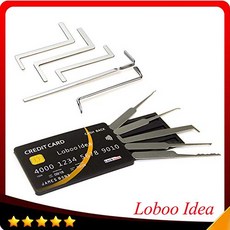 E·Durable 공구세트 통 함 전동 목공 가정용 자동차 독일직배송 리터oboo Idea 리터oboo Idea 투명 연습 자물쇠 5 피스 신용 카드 세트 자물쇠 제조공 초보자를 연습 열쇠 자물쇠 세트의 전문 장면 전환 인테리어-63704, 단일옵션, 01.10 조각 도구