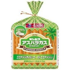 김비스 아스파라거스 코코넛맛 일본과자 12개, 125g