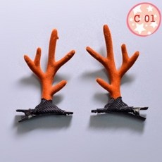 MY 크리스마스선물 공용 루돌프 머리핀