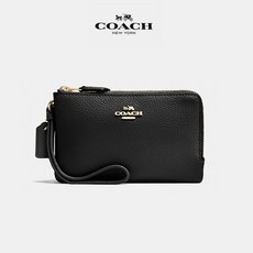 코치 R 코치 가방 더블 코너집 파우치 F87590 Imblk 선물