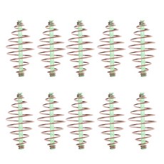 Royalways 10pcs 낚시 피더 미끼 던지는 코일 인라인 방법 피더 4.5x2.2cm