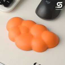 쿠슝 구름 팜레스트 마우스 손목 받침대 마우스패드 손목 쿠션, 11.Orange (오렌지), 1개